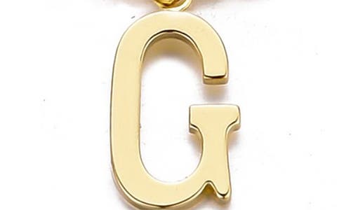 Adornia 14k Gold Plated Tennis Bracelet With Initial Charm In Gold