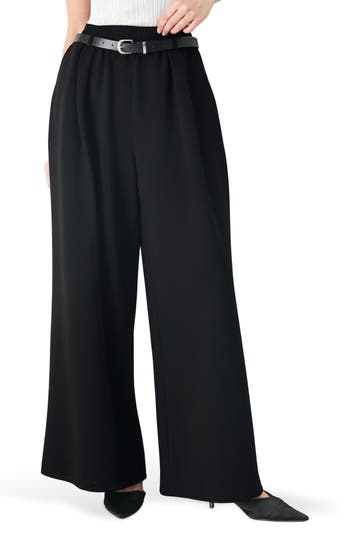 Freemarket Wide Leg Pants In Black
