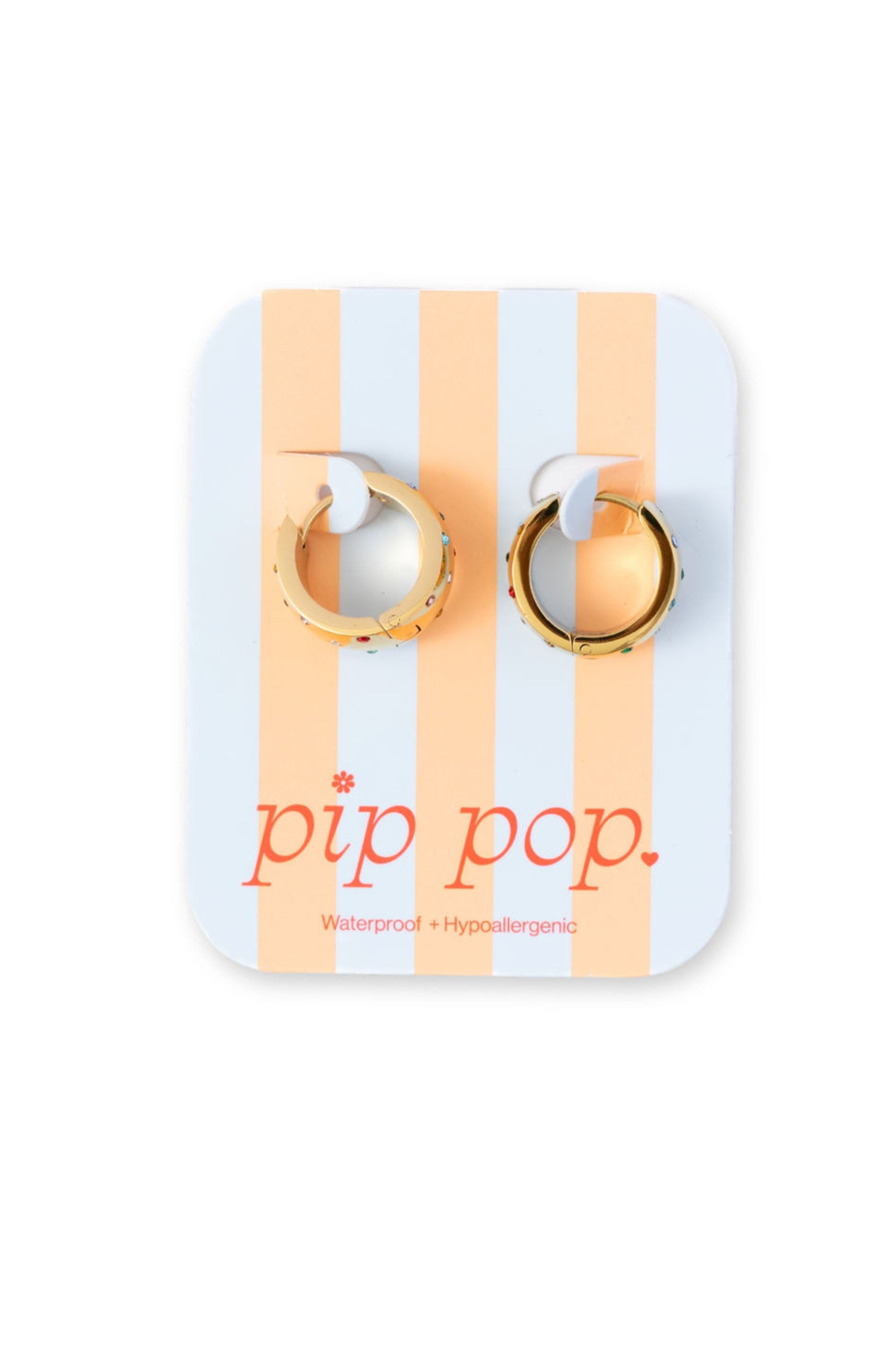Pip Pop Girls' Confetti Bold Hoop Hypoallergenic Earring | Nordstrom