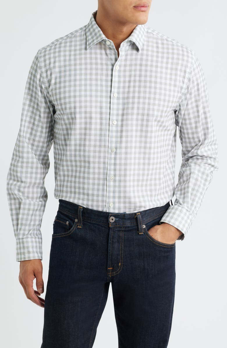 Rodd & Gunn Deep Creek Original Fit Check Button-Up Shirt, Main, color, Sage