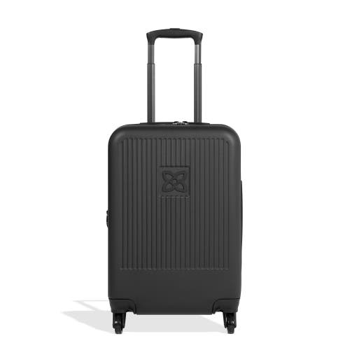 Sherpani 2-piece Set Getaway 22l Travel Backpack & Meridian 22 Inch Carry On Luggage In Black