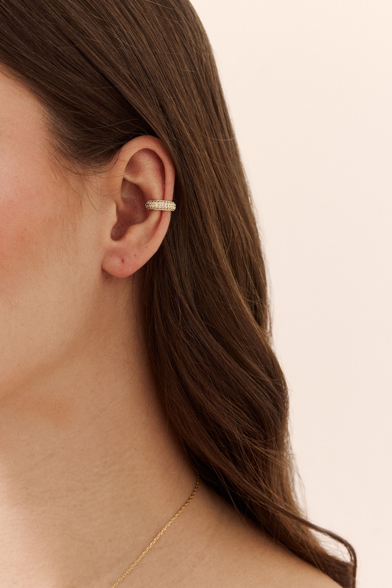 Demi Cuff Earring, Alternate, color, Yellow Gold