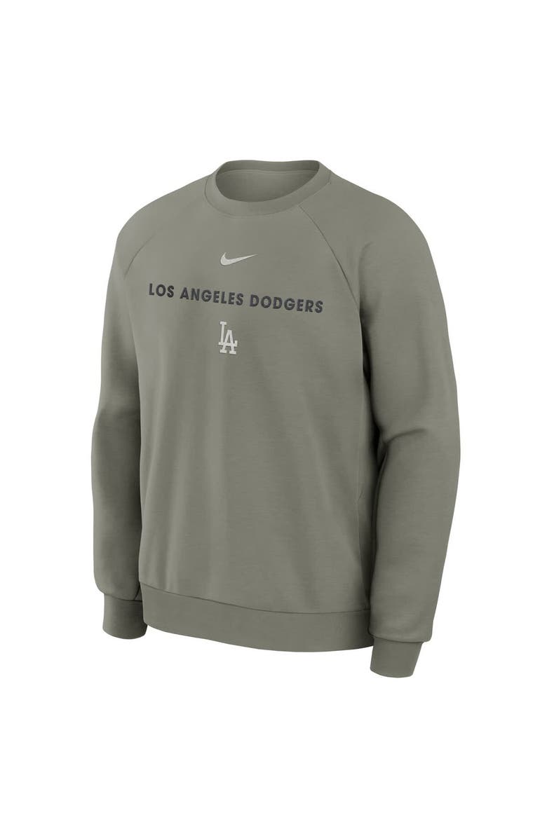 Nike Men's Nike Green Los Angeles Dodgers Statement Primary Raglan Dri-FIT Sweatshirt, Alternate, color, Green