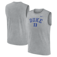 Nike Men's Nike Heather Gray Duke Blue Devils Primetime Legend Arch Dri-FIT Muscle Tank Top