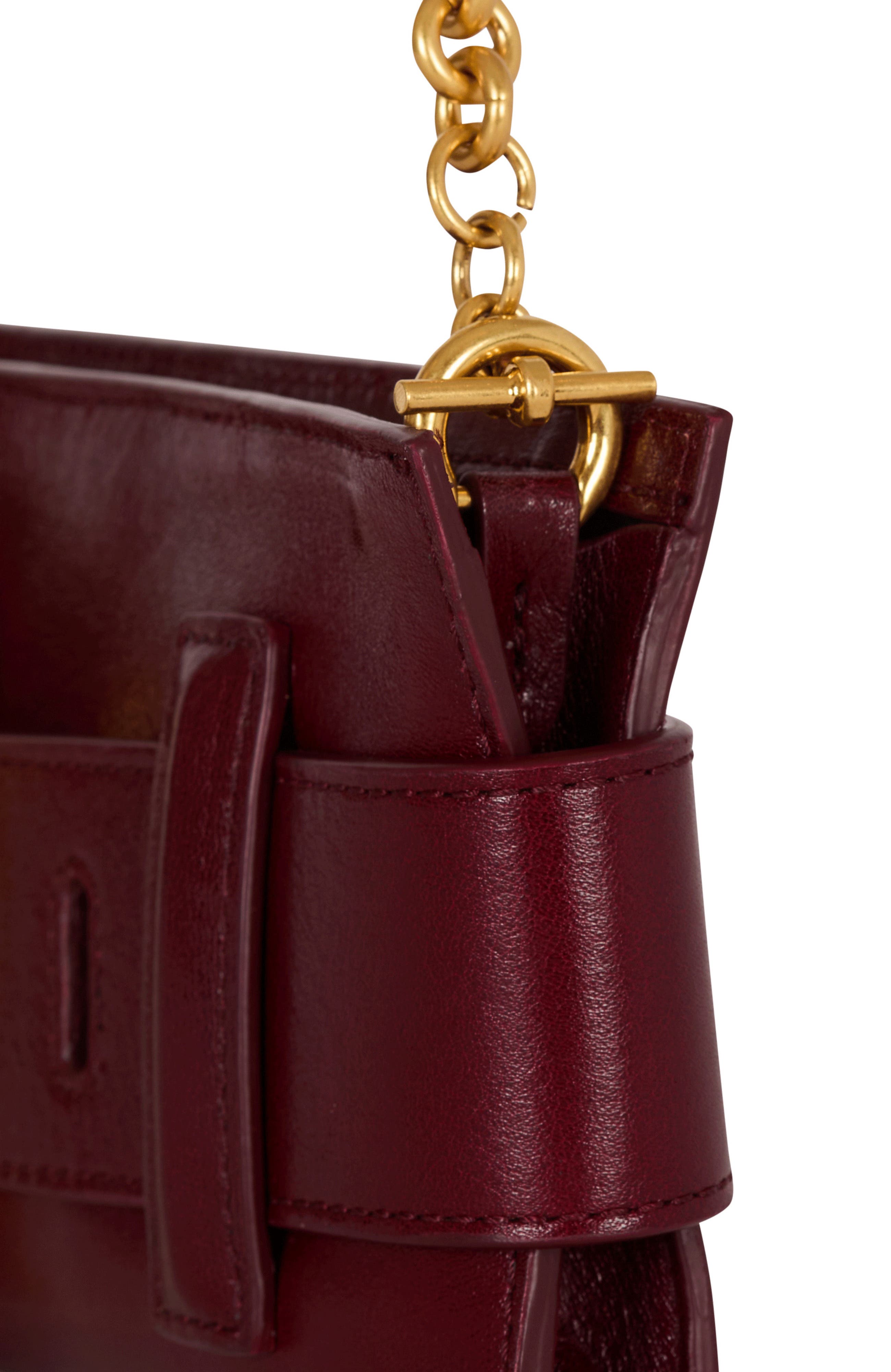 Balmain Anthem Calfskin Clutch In Calfskin, Alternate, color, 