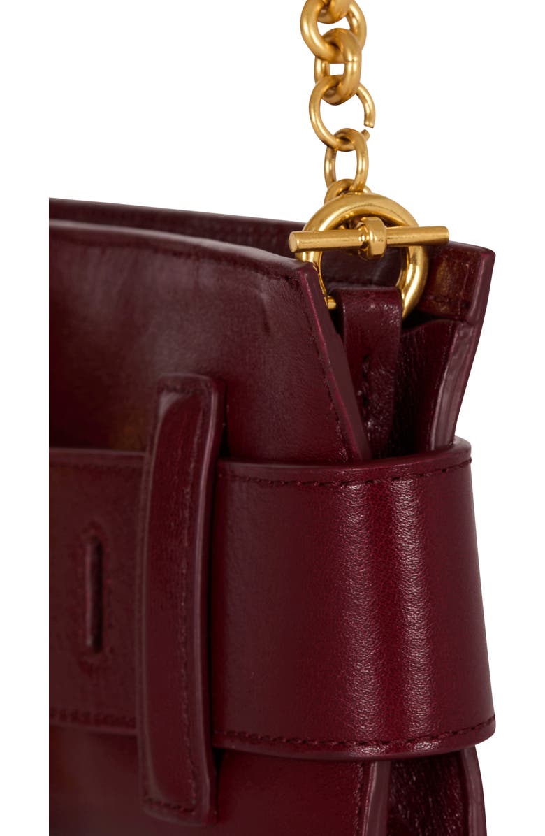 Balmain Anthem Calfskin Clutch In Calfskin, Alternate, color,