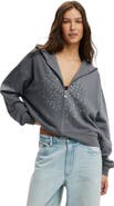 Cotton On Women's Oversized Zip Through Hoodie