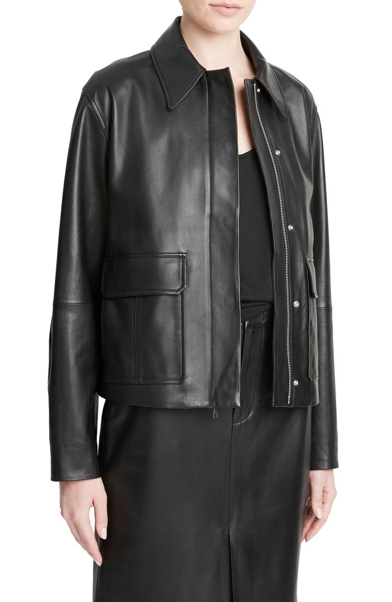 Vince Clean Zip Front Jacket, Alternate, color,