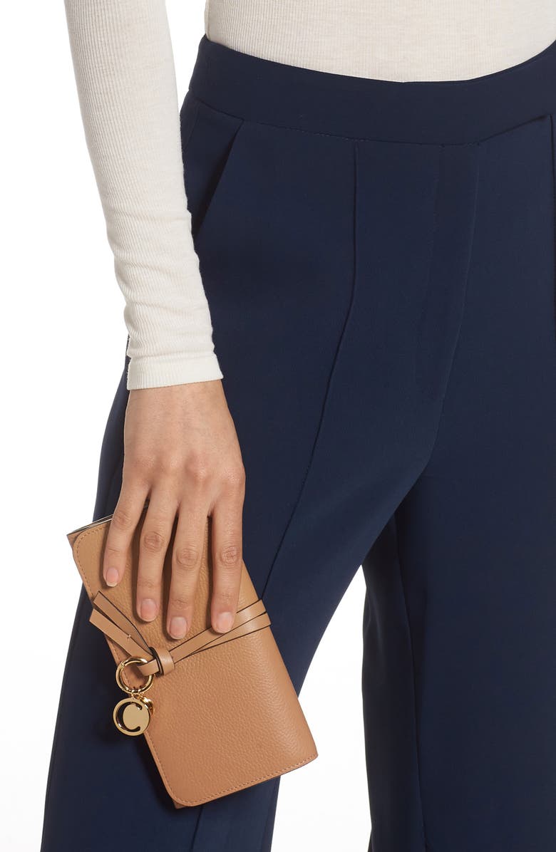 Chloé Alphabet Leather Wallet, Alternate, color,