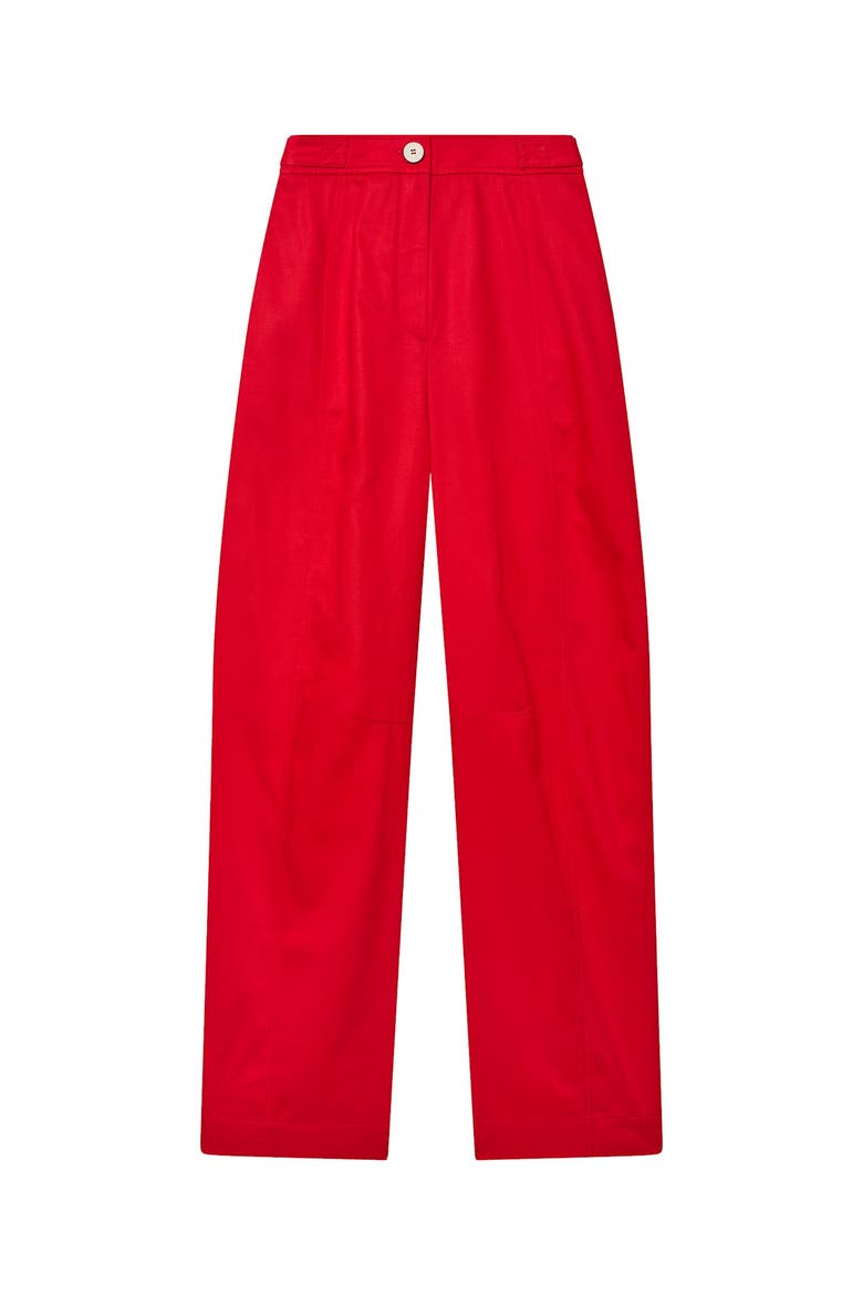 Wide Leg Utility Trousers, Alternate, color, Red