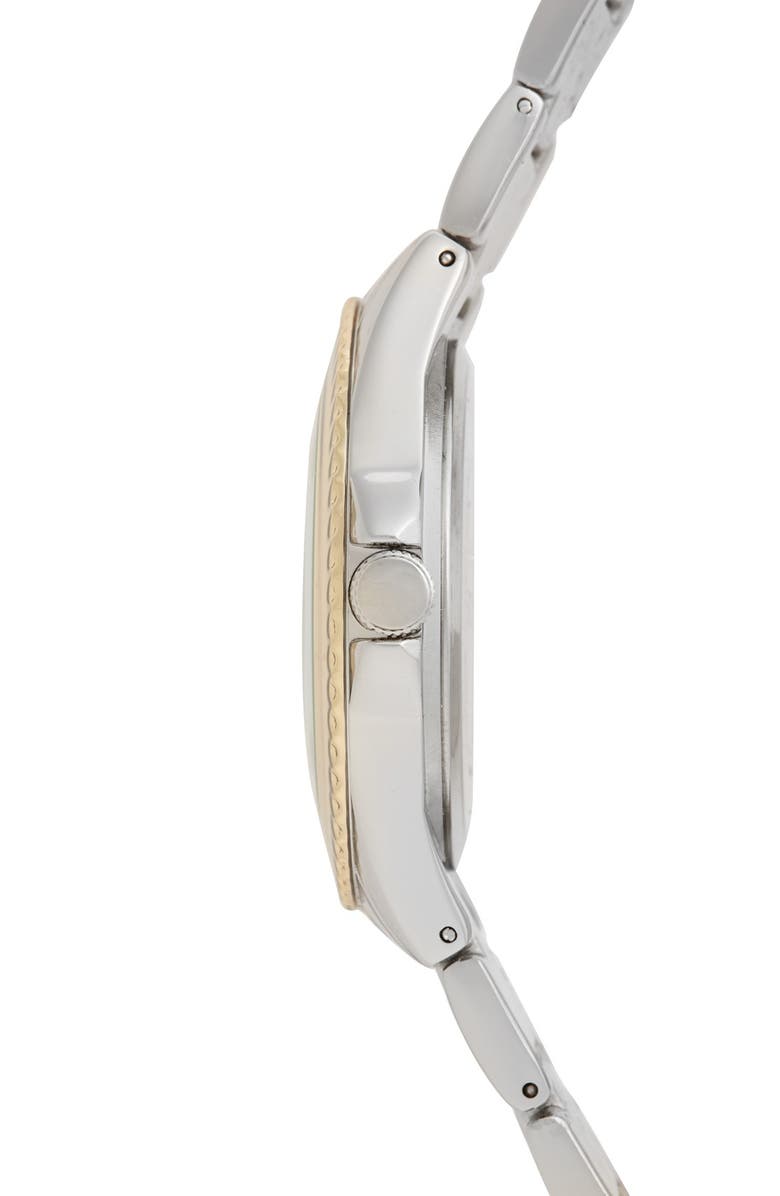 BP. Two Tone Bracelet Watch, Alternate, color,