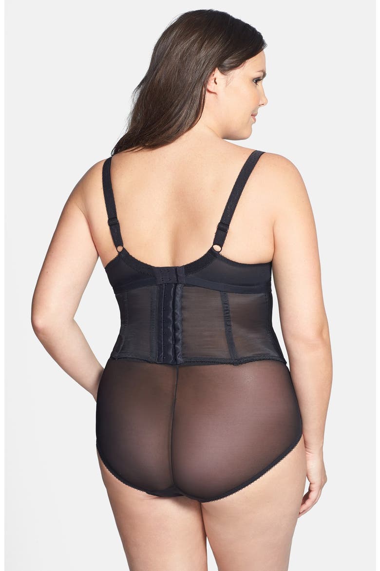 'Imogen' Underwire Half Cup Bra, Alternate, color, BLACK