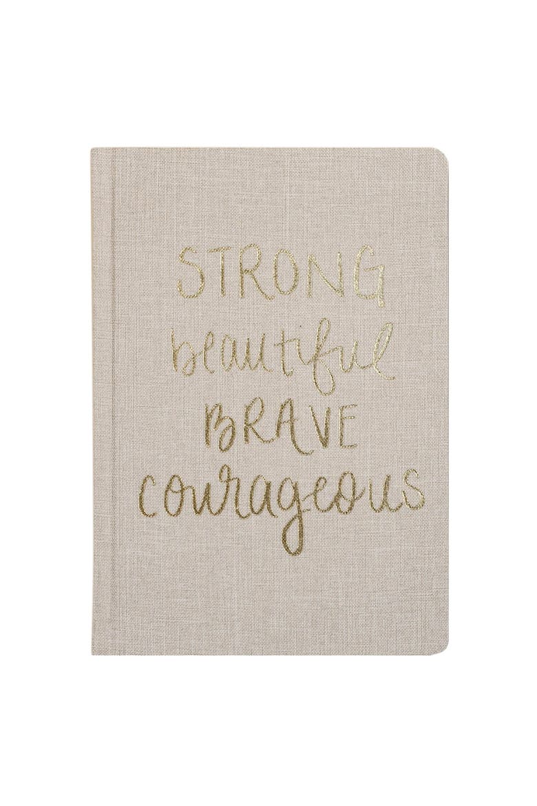 Fabric Journal, Main, color, Strong Beautiful Brave