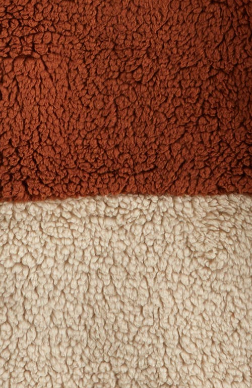Tucker + Tate Kids' High Pile Fleece Hooded Jacket In Brown