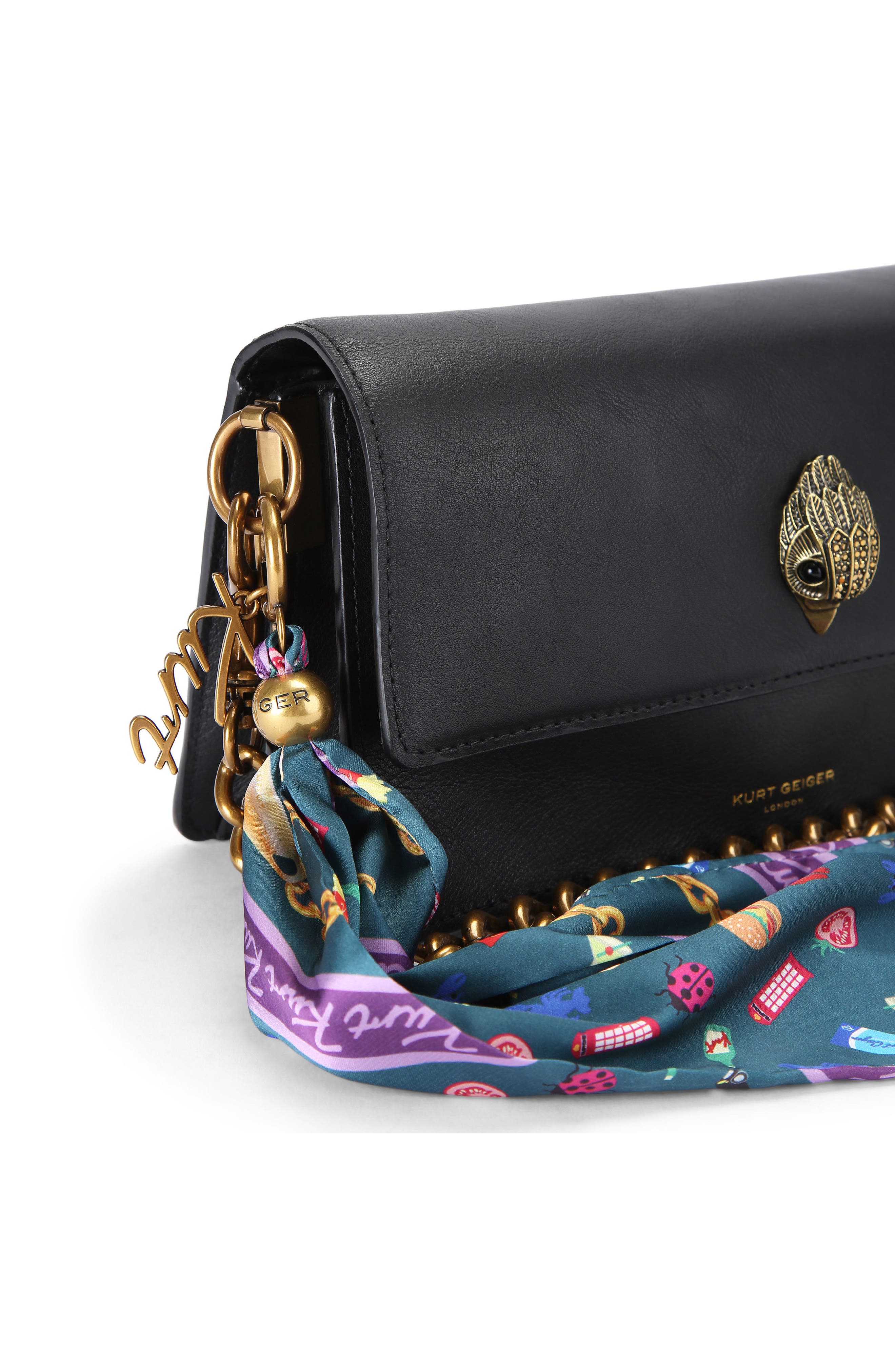 Shoreditch Soft Leather Shoulder Bag, Alternate, color, BLACK