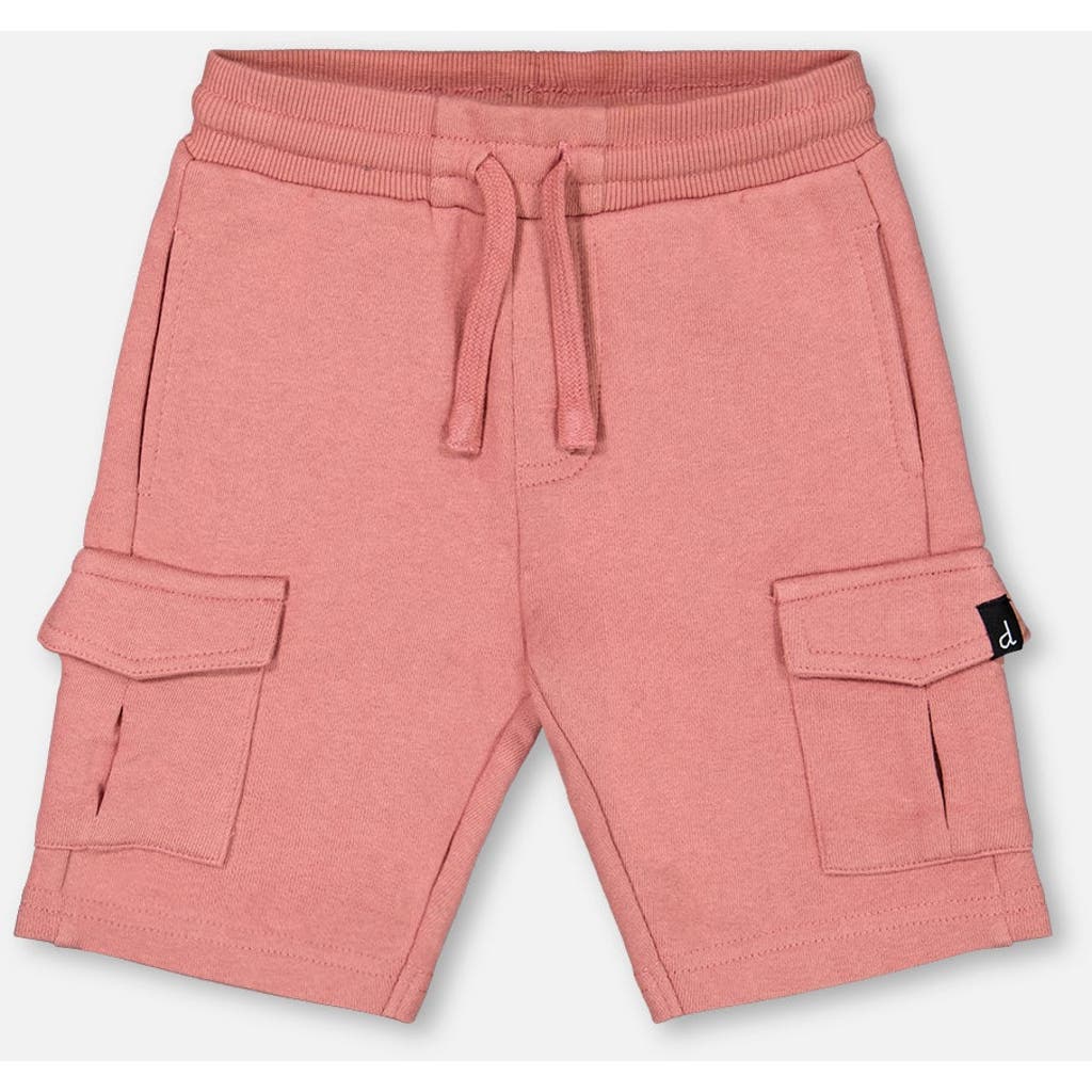 Deux Par Deux Little Boy's French Terry Short Dark Old Rose In Dark Old Rose