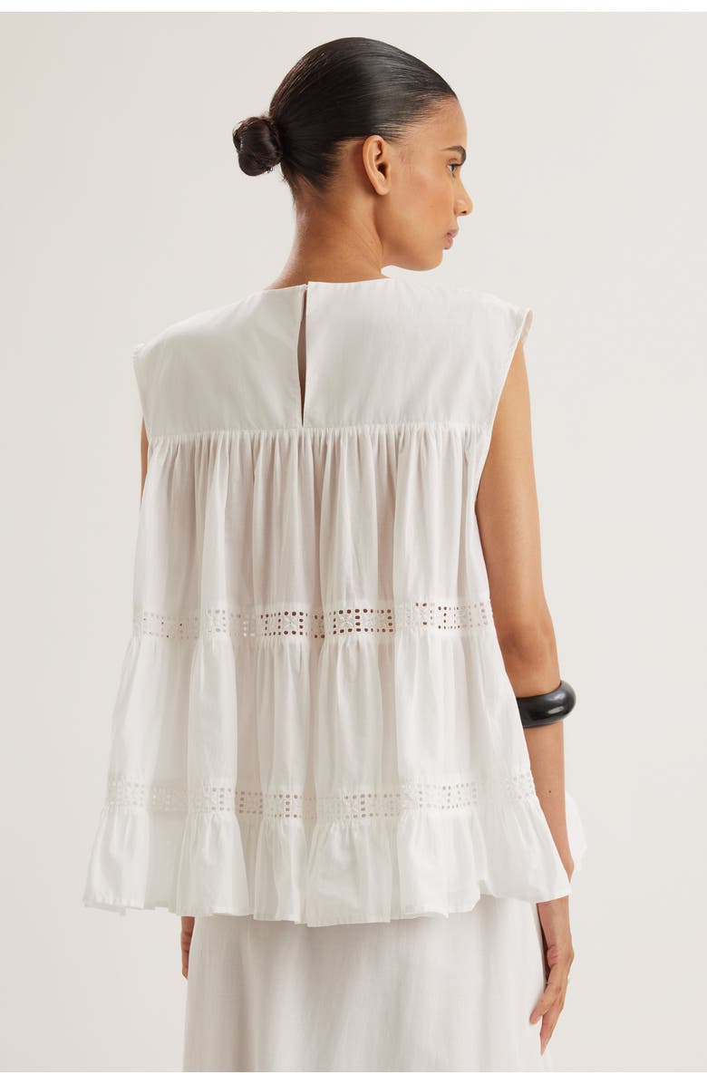 Merlette Quai Top, Alternate, color, White