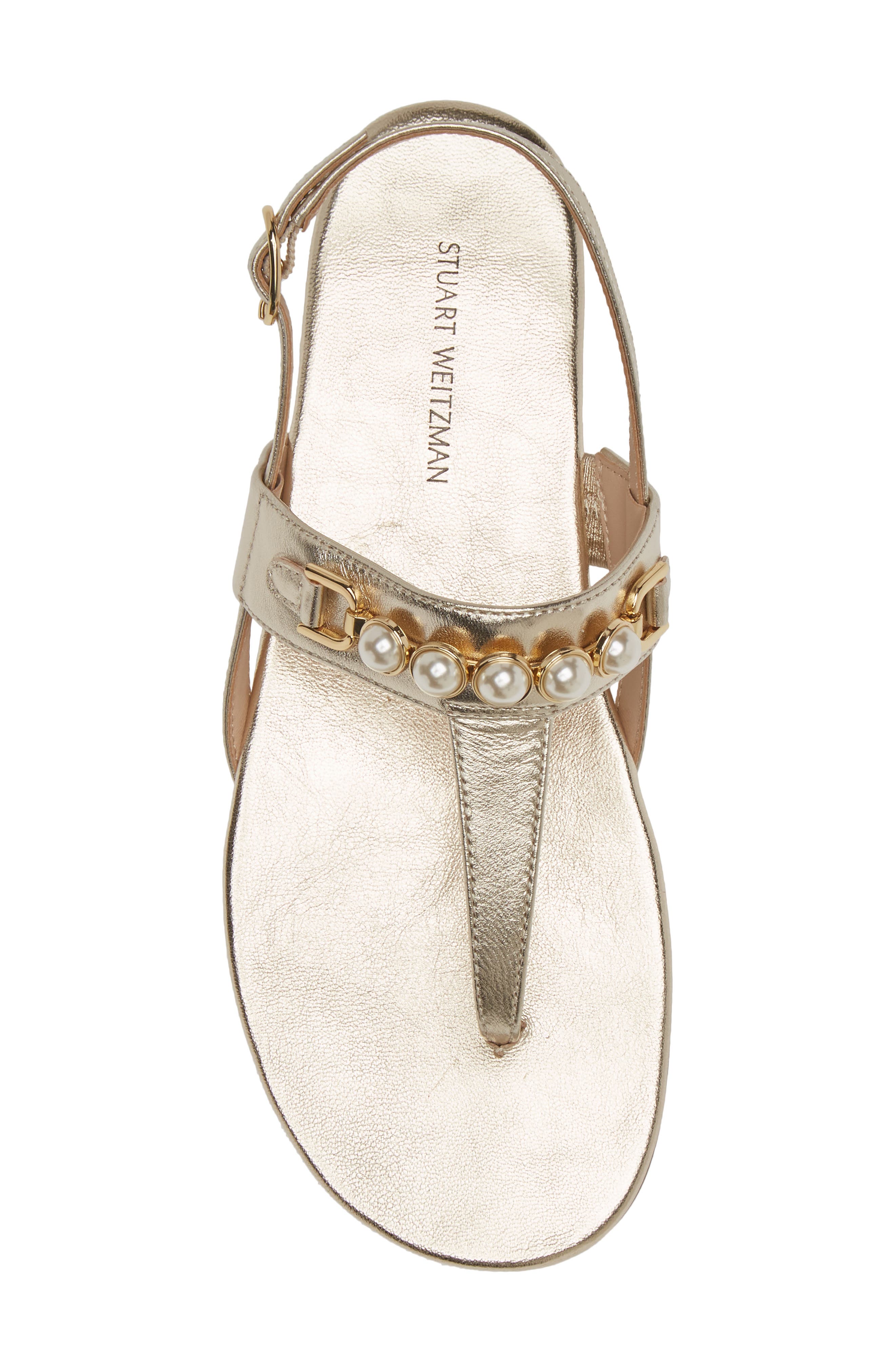 Stuart Weitzman Pearla T-Strap Slingback Sandal, Alternate, color, 