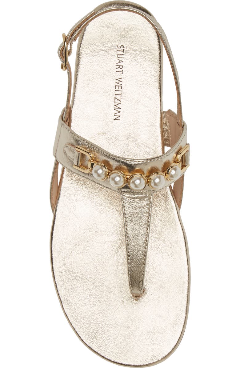 Stuart Weitzman Pearla T-Strap Slingback Sandal, Alternate, color,