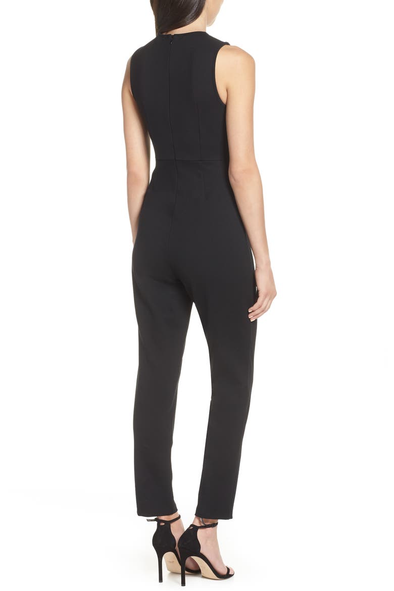 Lula Sleeveless Jumpsuit, Alternate, color, BLACK