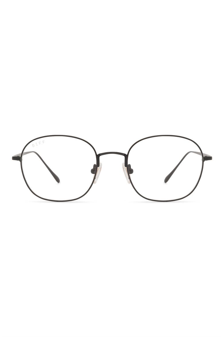 Reid 51mm Round Optical Glasses, Main, color, BLACK