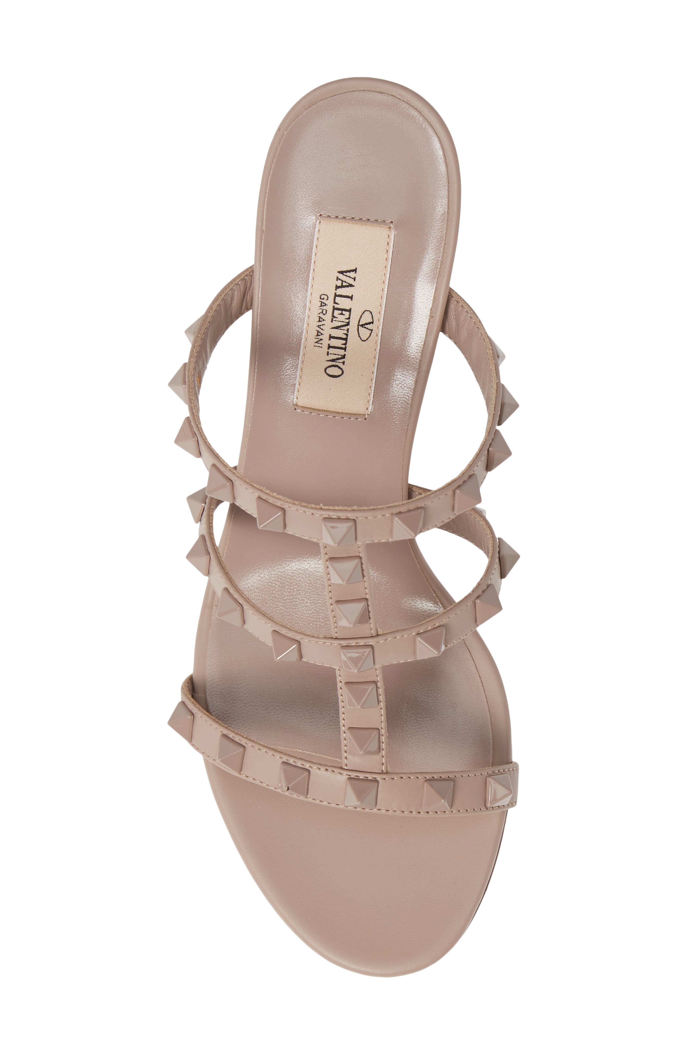 Rockstud Slide Sandal, Alternate, color, POUDRE