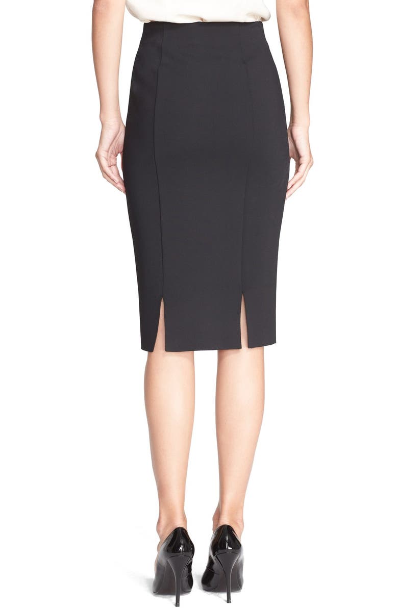 St. John Collection High Waist Luxe Sculpture Knit Skirt, Alternate, color, 