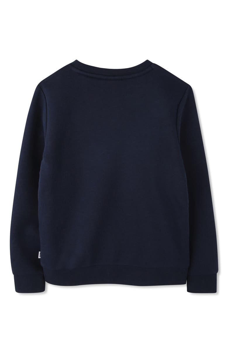 BOSS Kidswear Kids' Logo Crewneck Sweatshirt, Alternate, color,