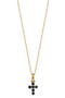 El Mar Gemstone Cross Pendant Necklace