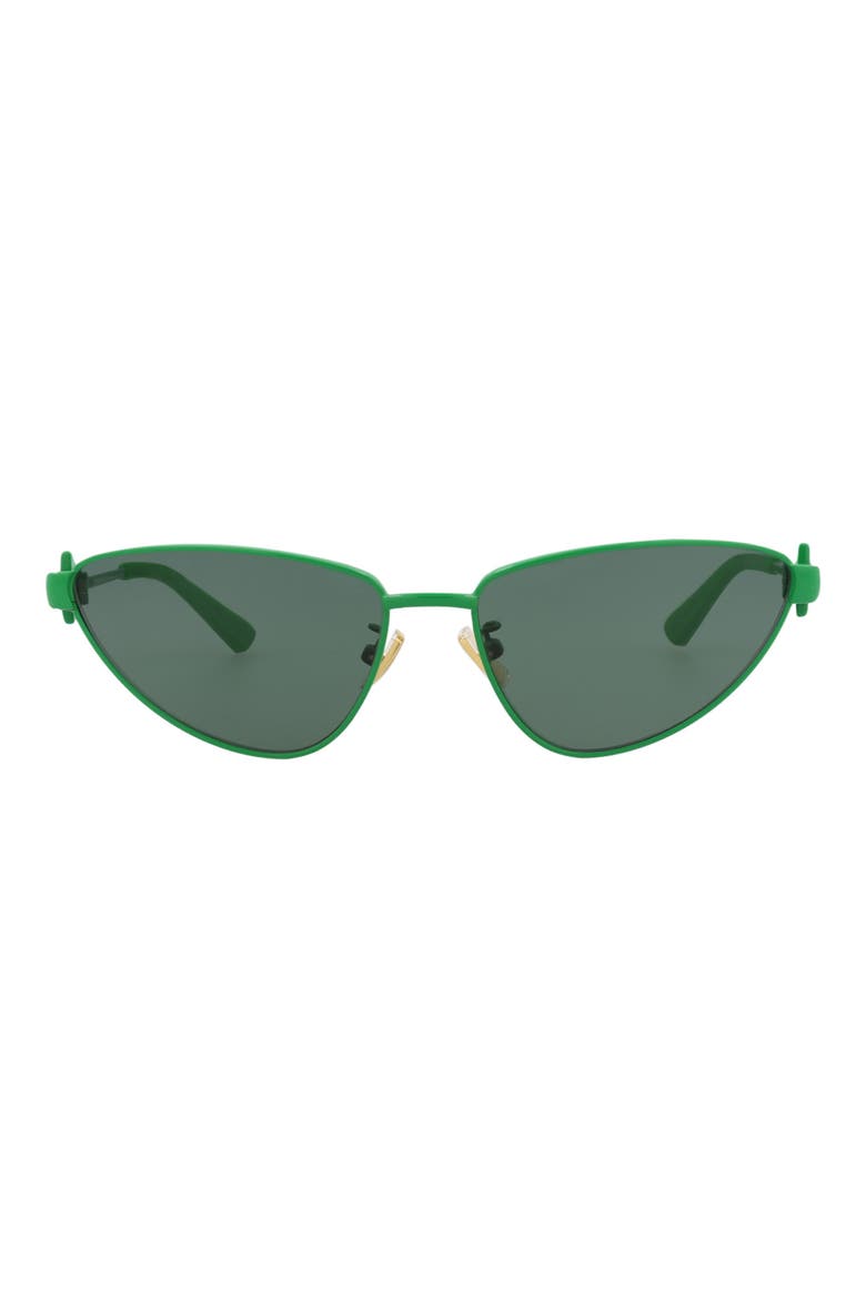 59mm Cat Eye Sunglasses, Main, color, GREEN