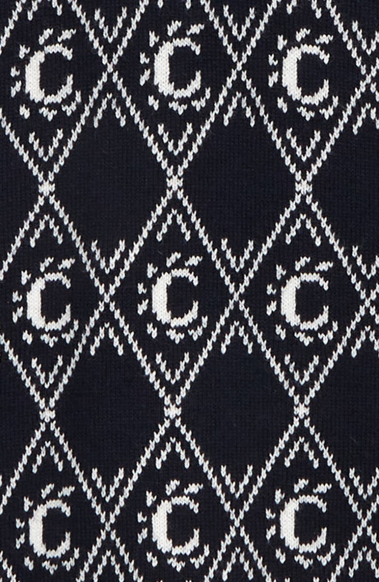 Chloé Kids' C Motif Hooded Sweater, Alternate, color, 