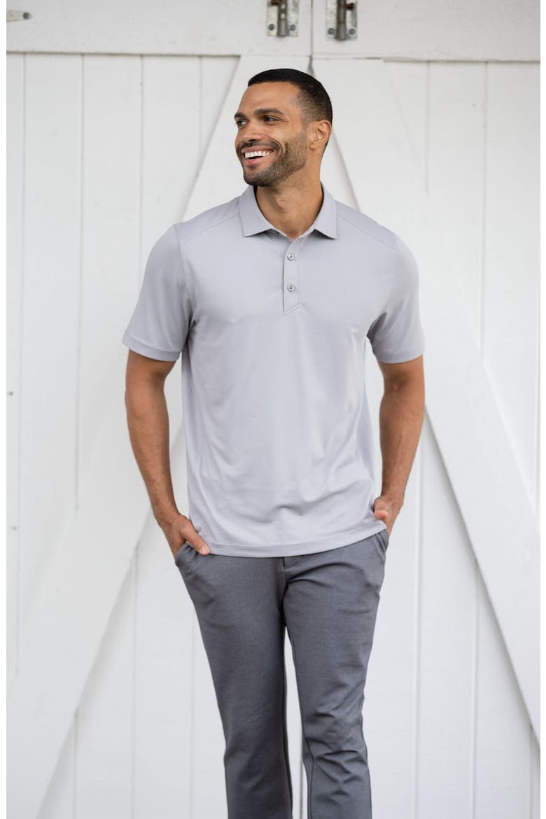 Forge Recycled Blend Polo, Alternate, color, POLISHED