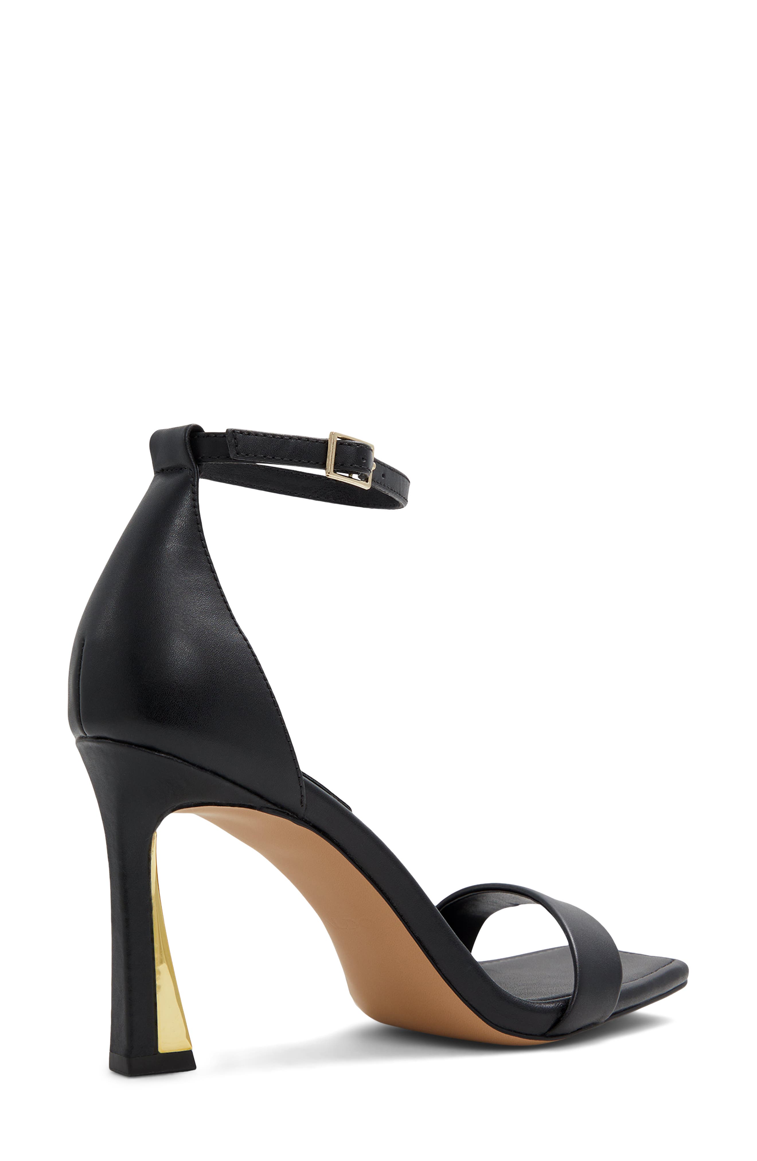 ALDO Rosali Square Toe Sandal, Alternate, color, Black