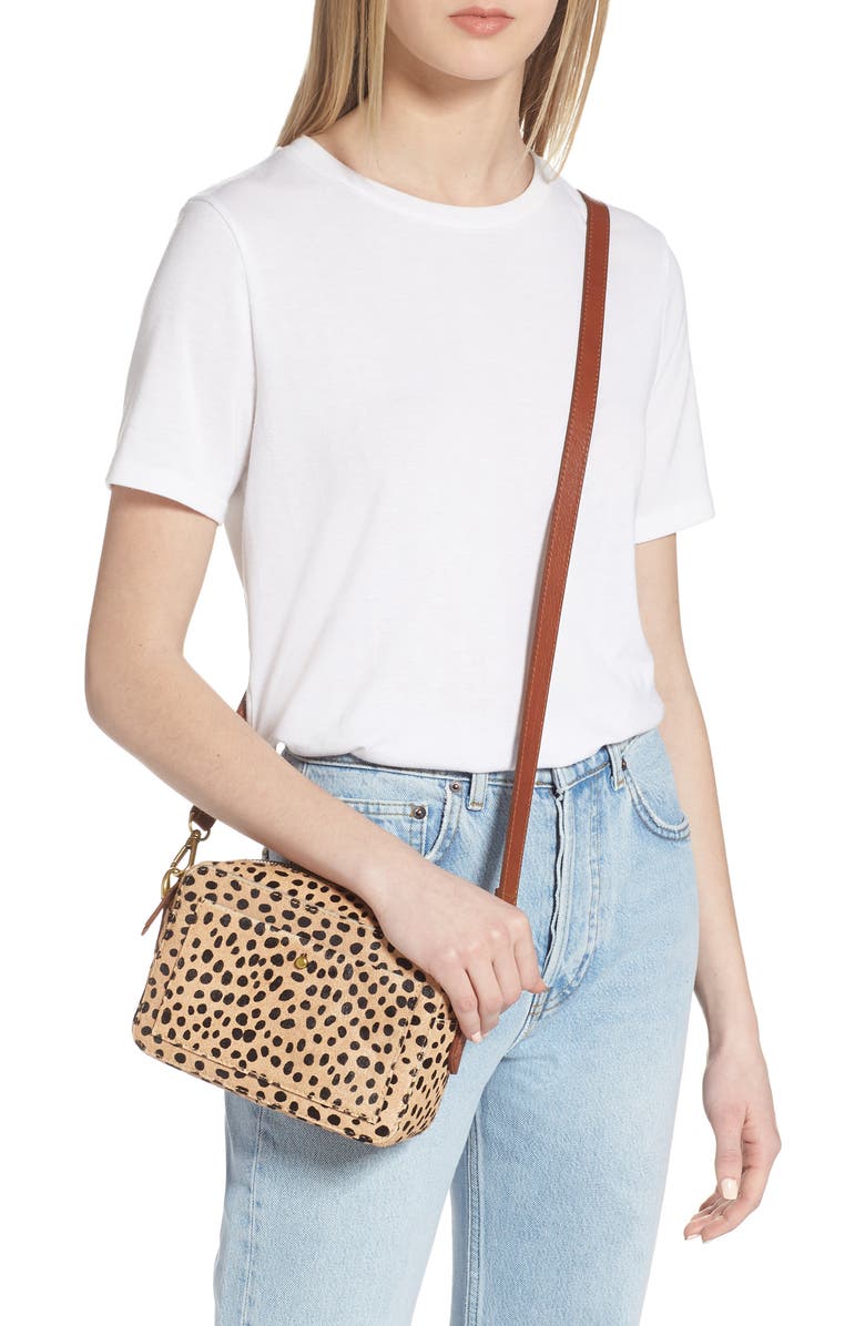 Madewell The Transport Camera Bag: Dotted Calf Hair Edition, Alternate, color,