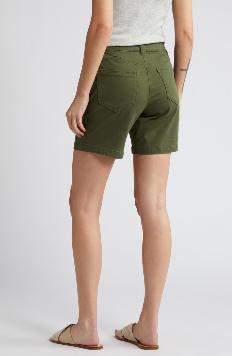 Wit & Wisdom 'Ab'Solution Mid Length Stretch Twill Shorts, Alternate, color, Celadon