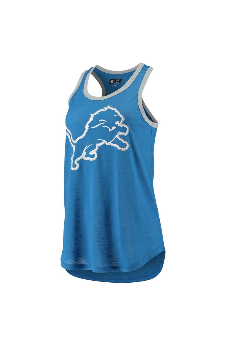 G-III 4HER BY CARL BANKS Women's G-III 4Her by Carl Banks Blue Detroit Lions Tater Tank Top, Alternate, color,