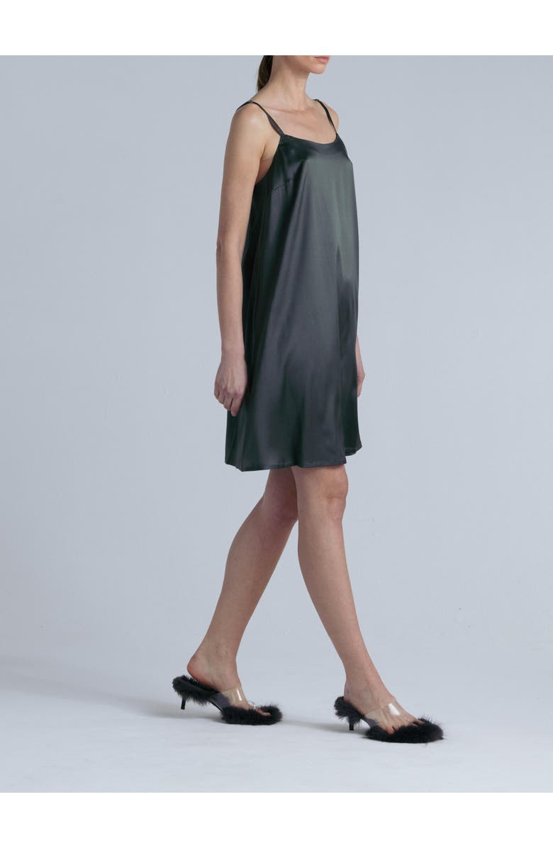 Alas Aphrodite Silk Midi Dress, Alternate, color, Rich Green