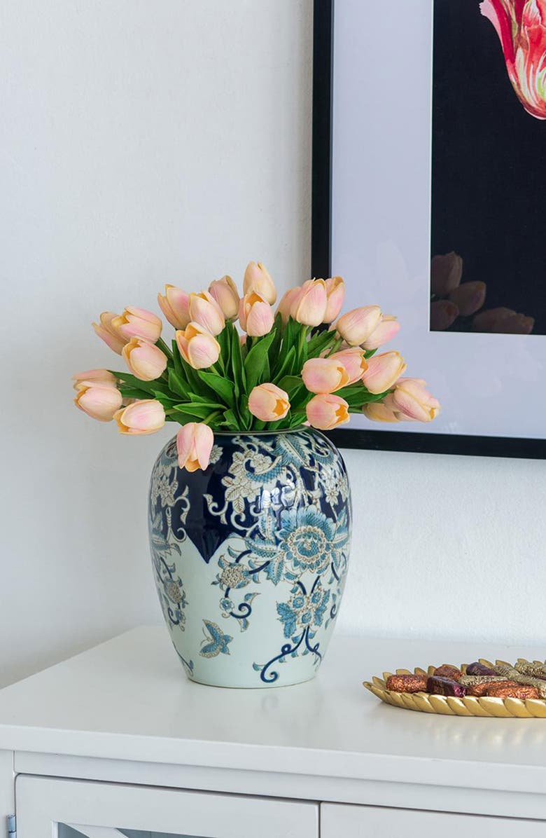 A & B Home Bryn Lidded Jar, Alternate, color, Blue