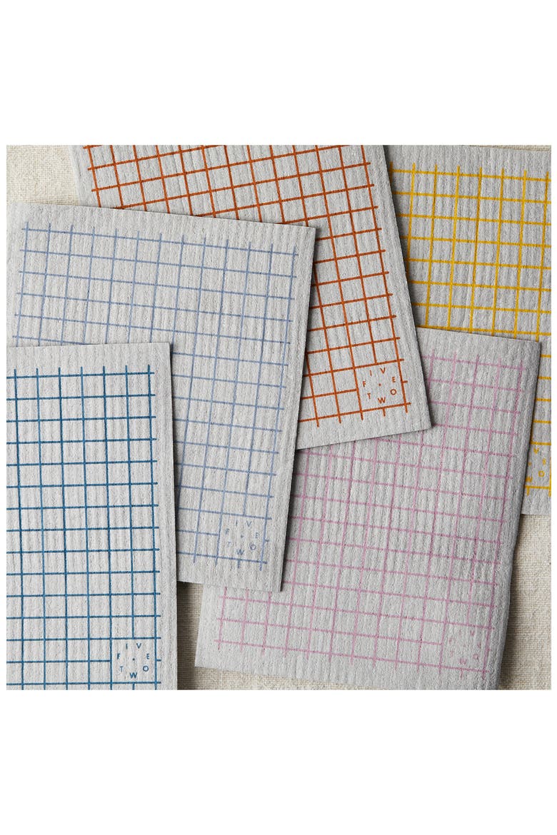 Set of 10 Compostable Sponge Cloths, Alternate, color, MULTI