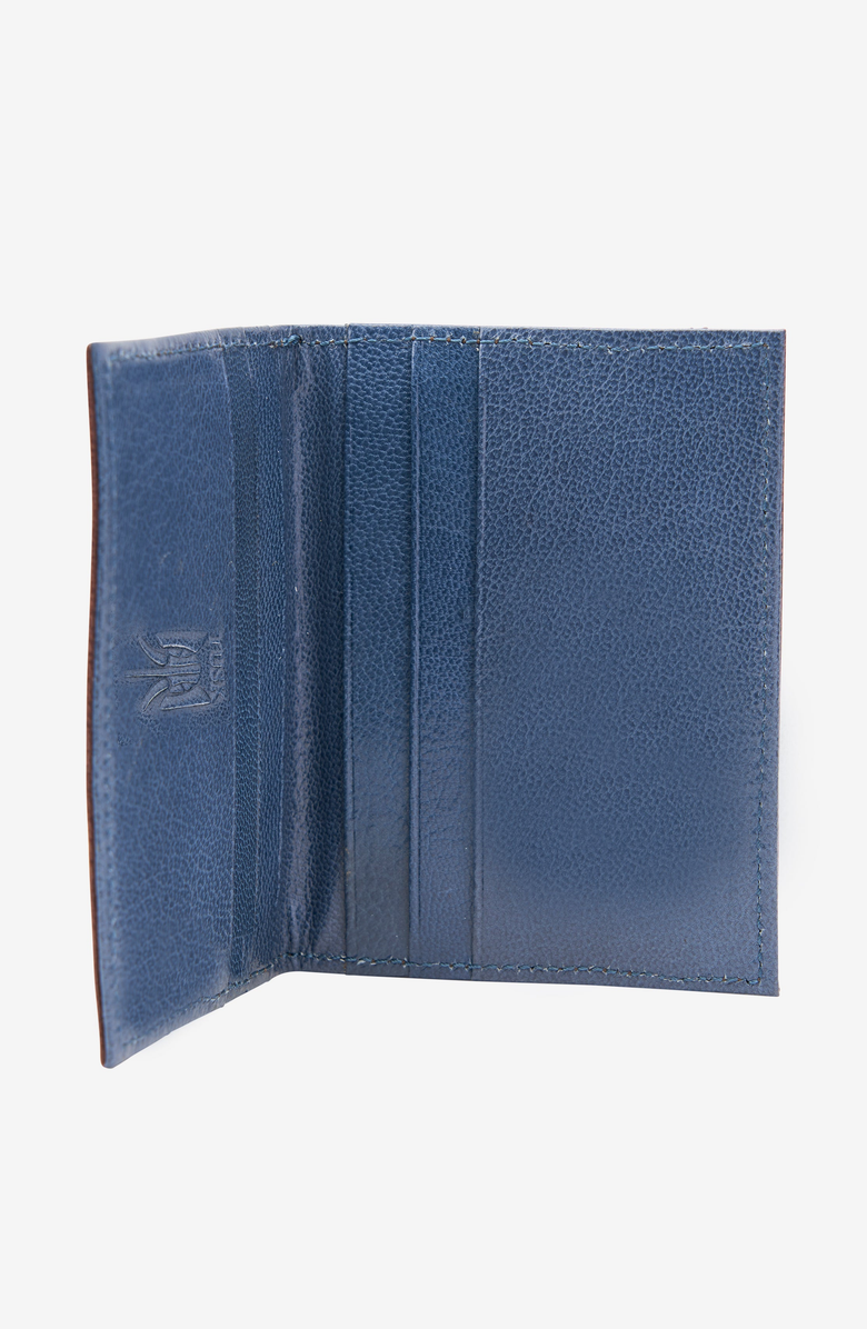 Tusk Leonardo Folded Card Case Wallet, Alternate, color, Black / Blue