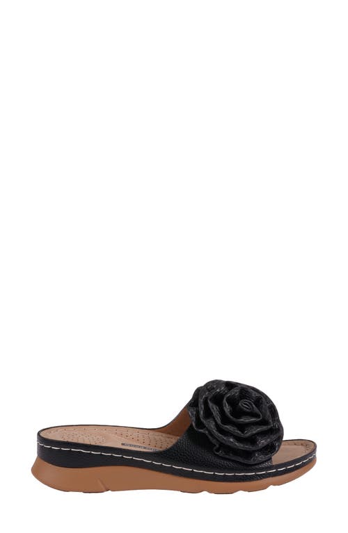 Gc Shoes Honey Comfort Platform Slide Sandal In Black
