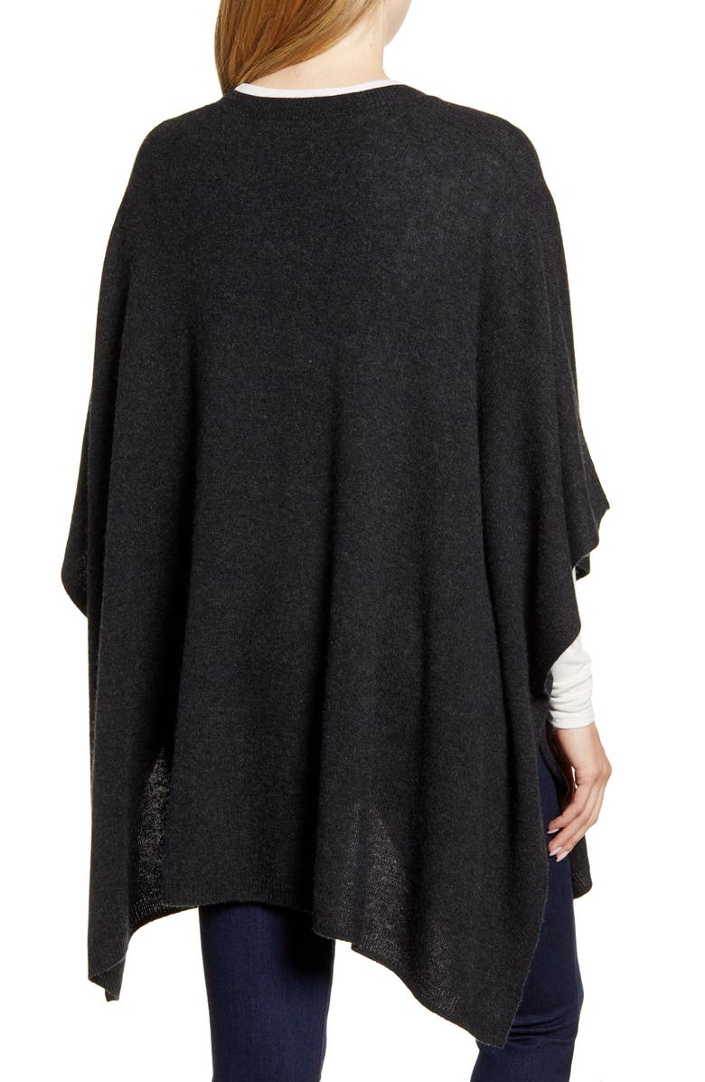 Nordstrom Wool & Cashmere Poncho, Alternate, color,