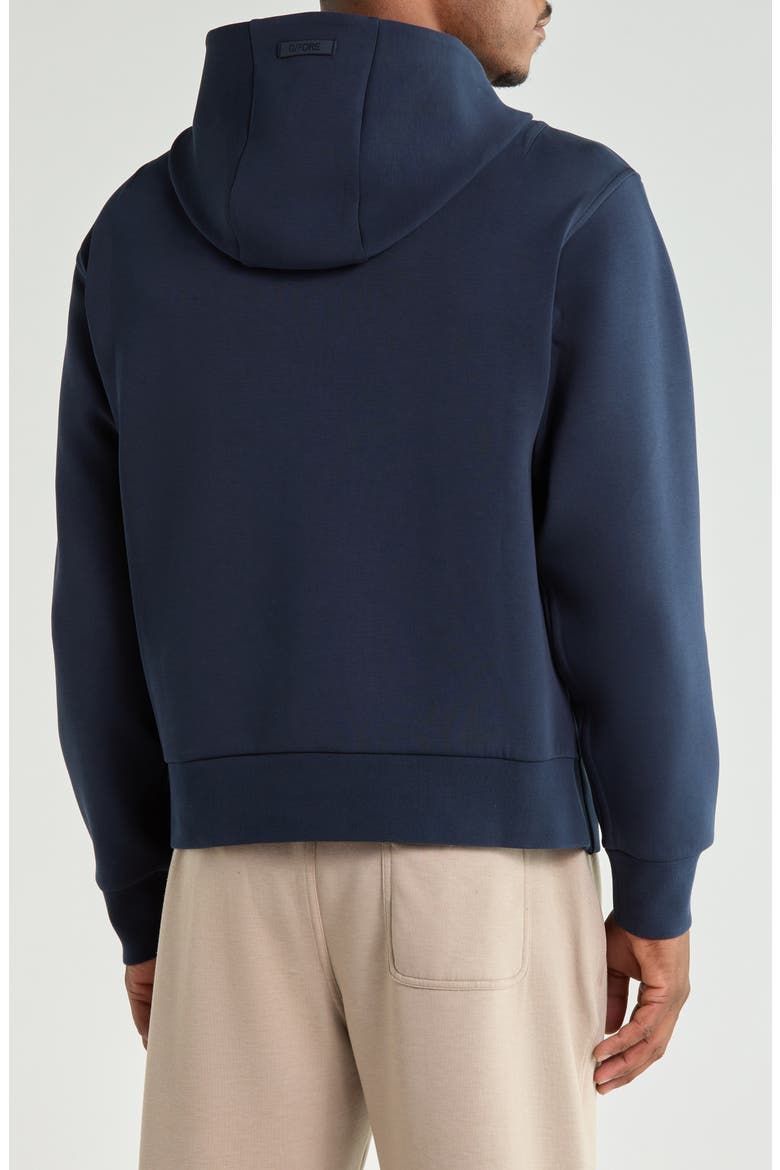 Cotton Blend Scuba Hoodie, Alternate, color, TWILIGHT