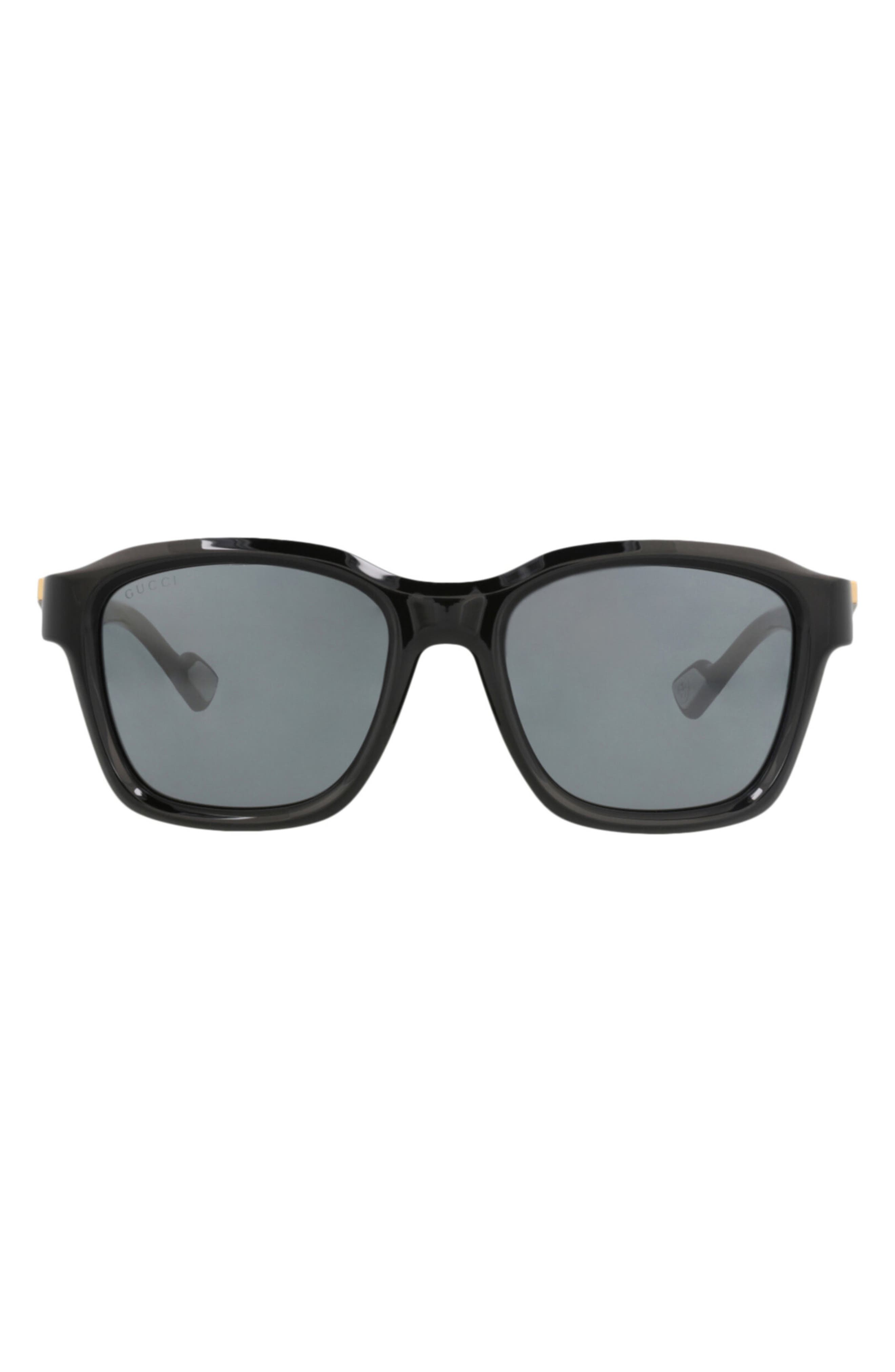 Gucci 54mm Square Sunglasses In Black Black Grey