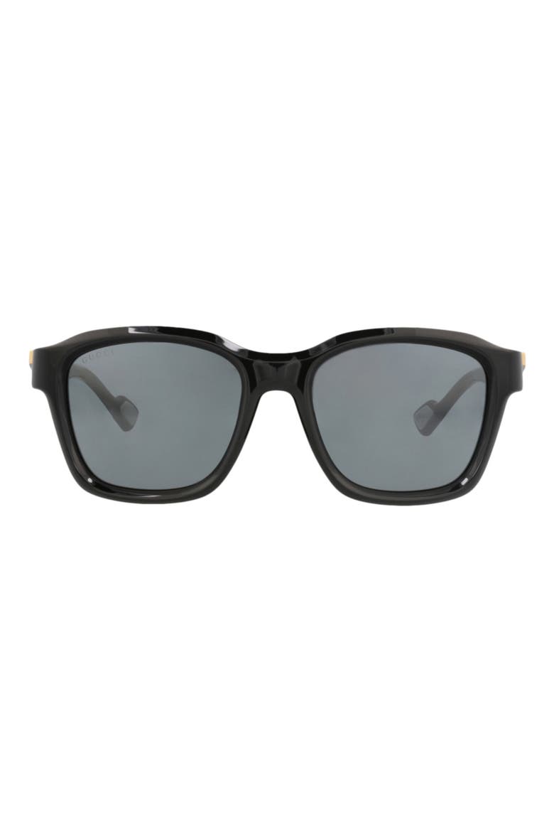 54mm Square Sunglasses, Main, color, BLACK BLACK GREY
