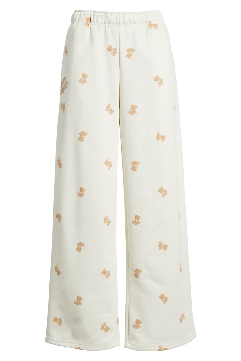 Dreams Wide Leg Sweatpants, Alternate, color, CREAM