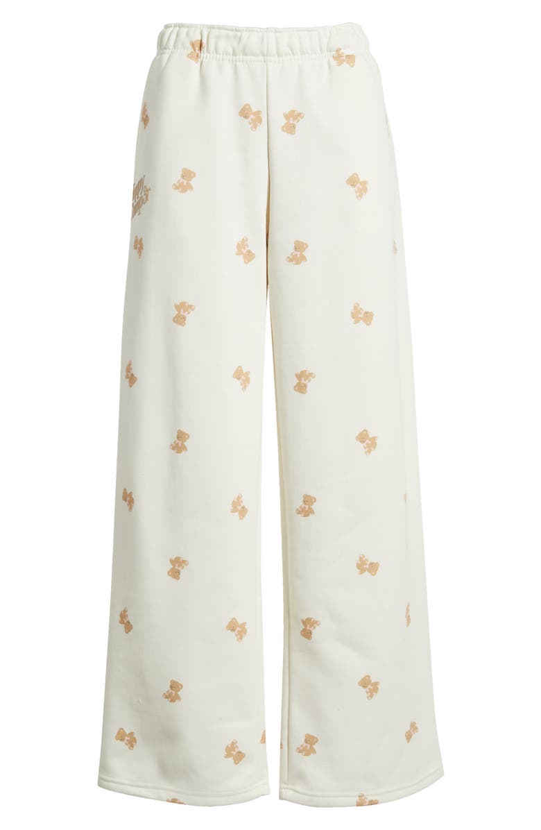 HAPPY CAMP3R Dreams Wide Leg Sweatpants, Alternate, color, Cream