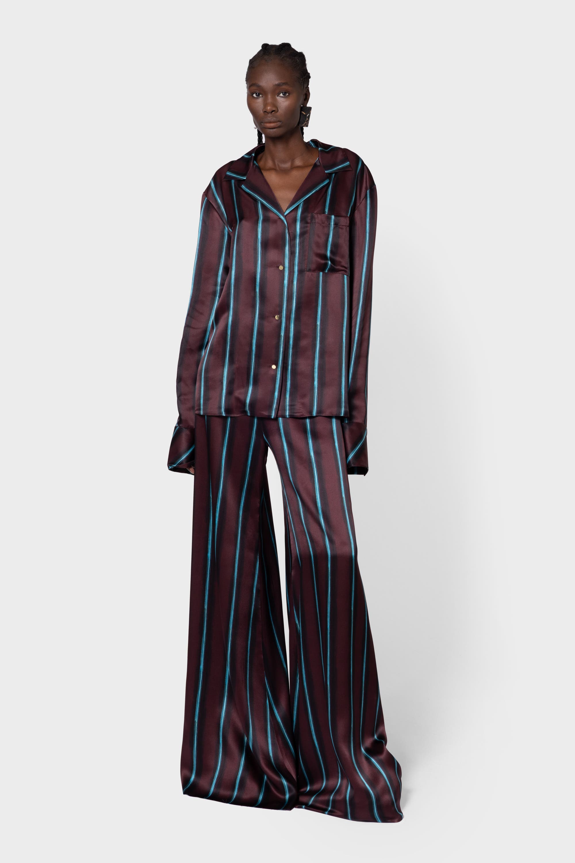 Delan Printed Silk Shirt