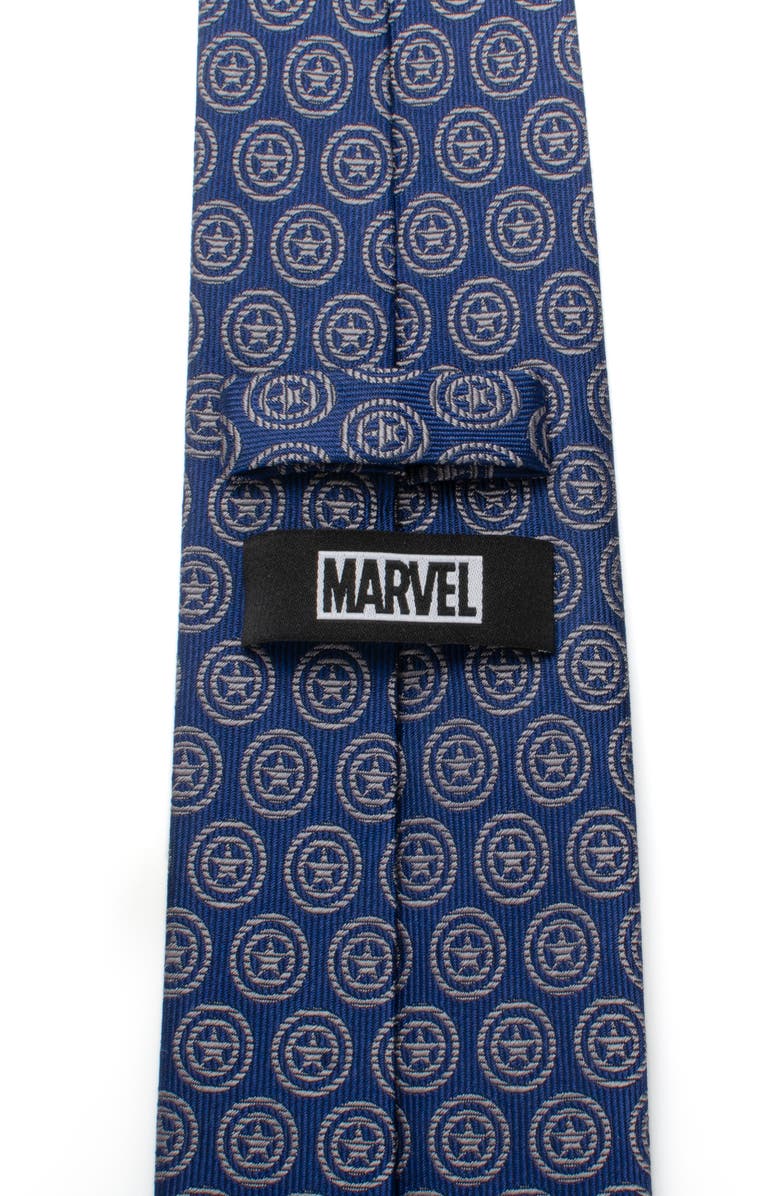 Cufflinks, Inc. Captain America Shield Silk Tie, Alternate, color, Blue