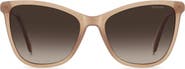 Polaroid 55mm Polarized Cat Eye Sunglasses